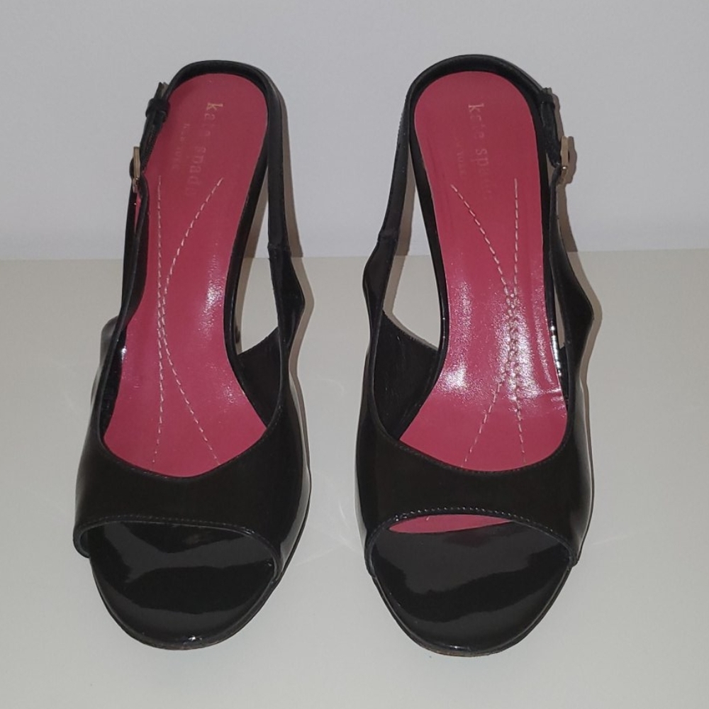 Kate Spade Patent Leather Slingback Sandals Sz 7